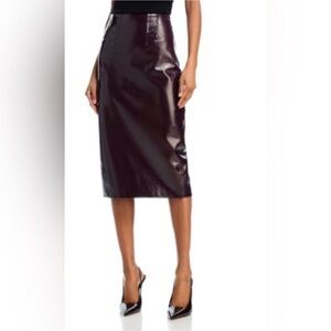 Veronica Beard Brand New Holmes Skirt in Plum Size 0 Gorgeous Slim Fit